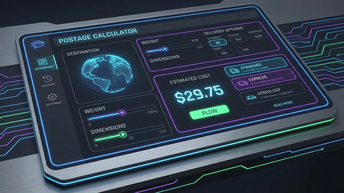 Postage Calculator Interface