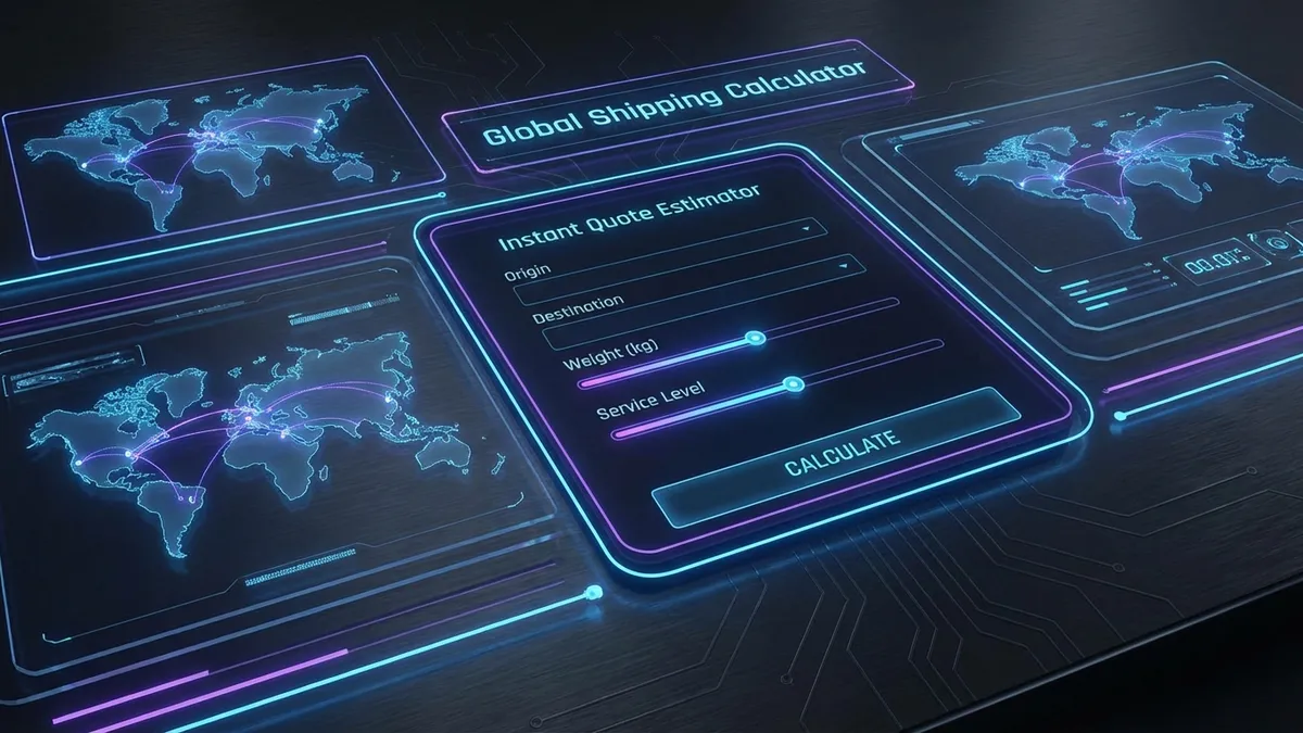 Shipping Calculator Interface
