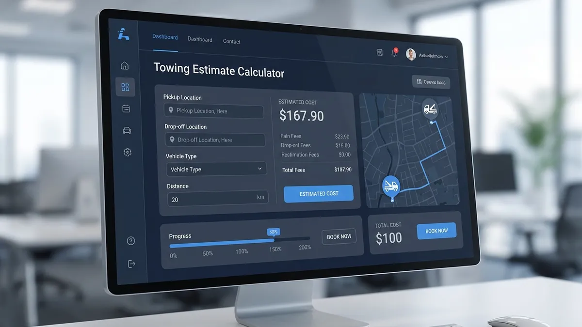 Towing Estimate Calculator Interface
