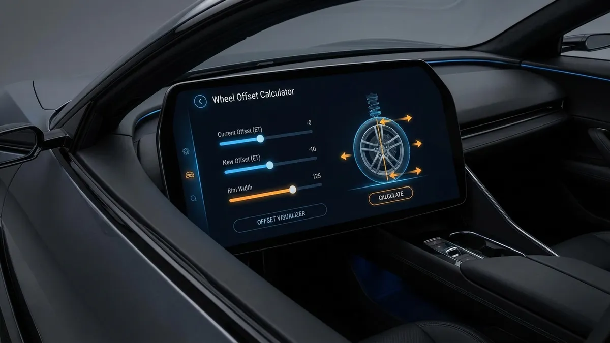 Wheel Offset Calculator Interface