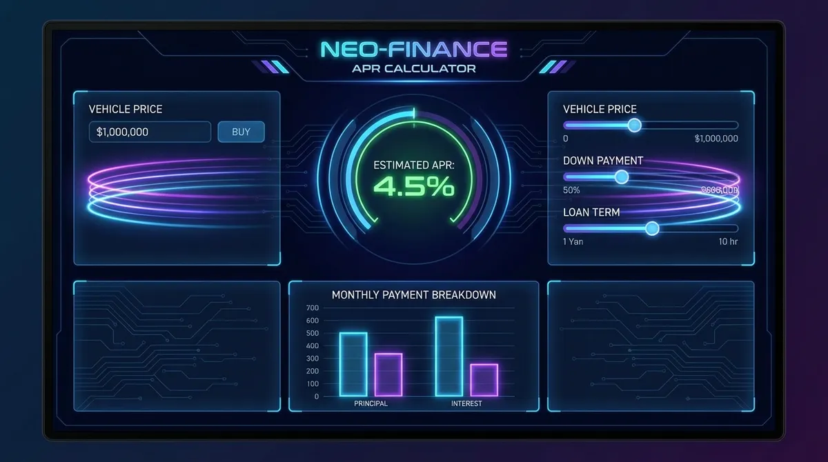 Car APR Calculator Interface
