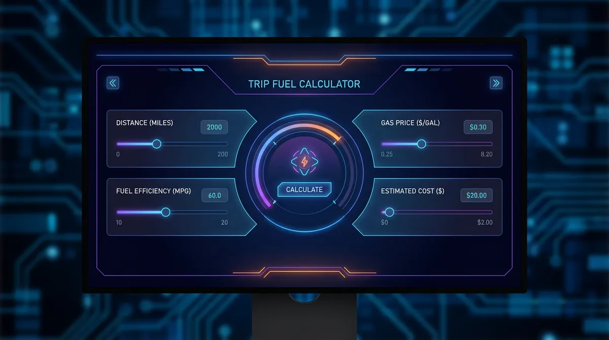 Gas Calculator For Trip