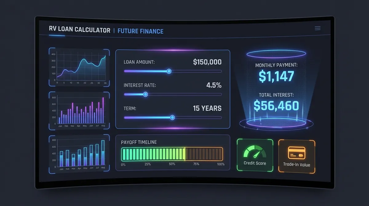 RV Loan Calculator Interface