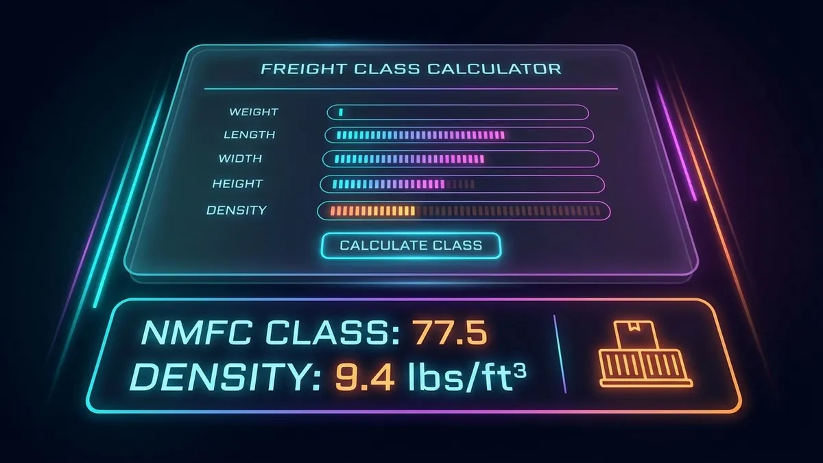 Freight Class Calculator