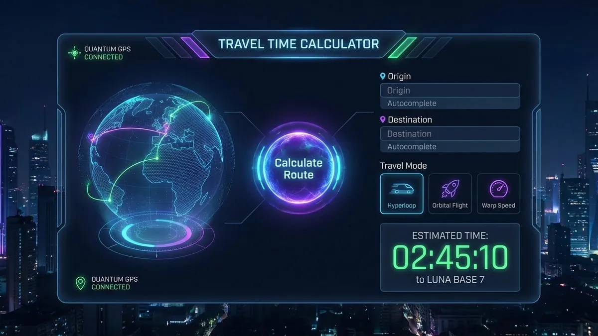Travel Time Calculator