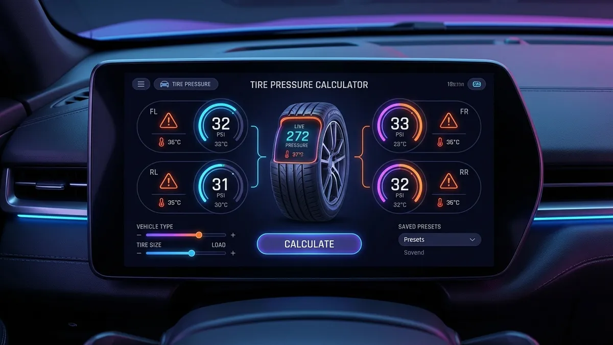 Tire Pressure Calculator