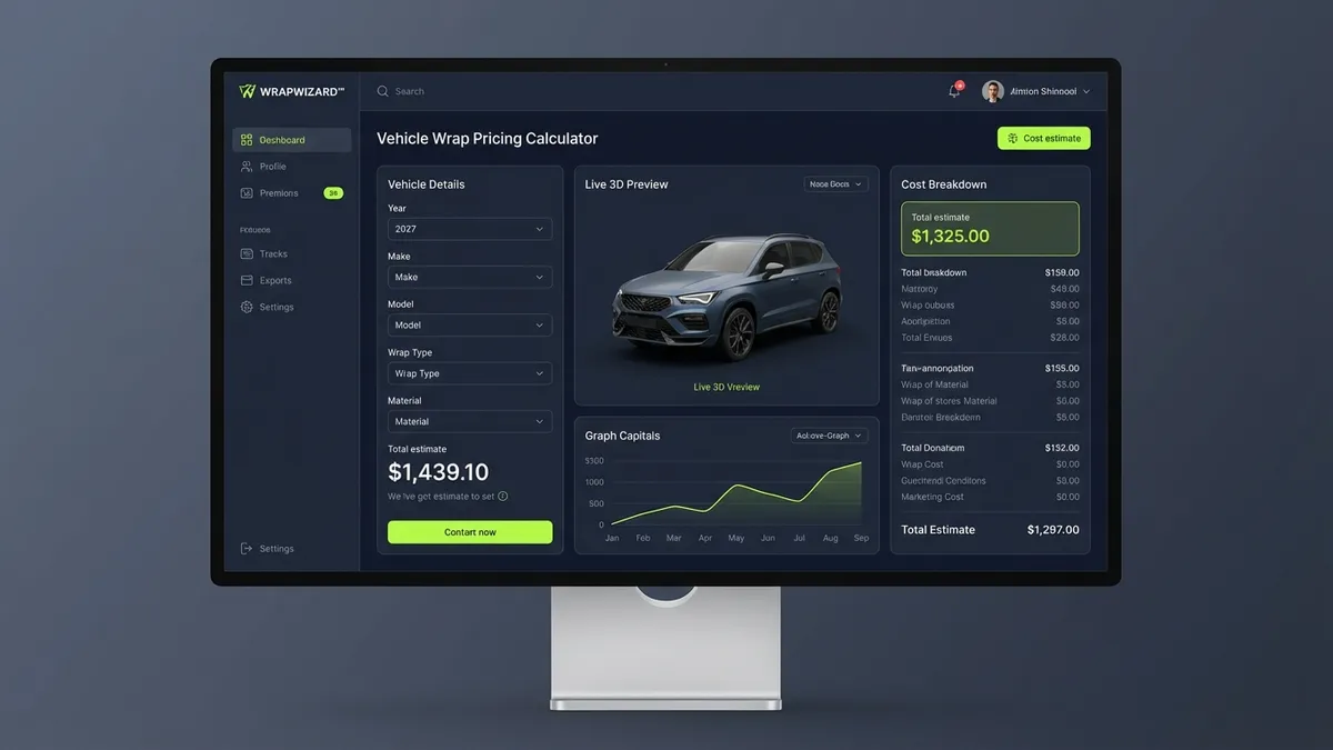 Vehicle Wrap Pricing Calculator